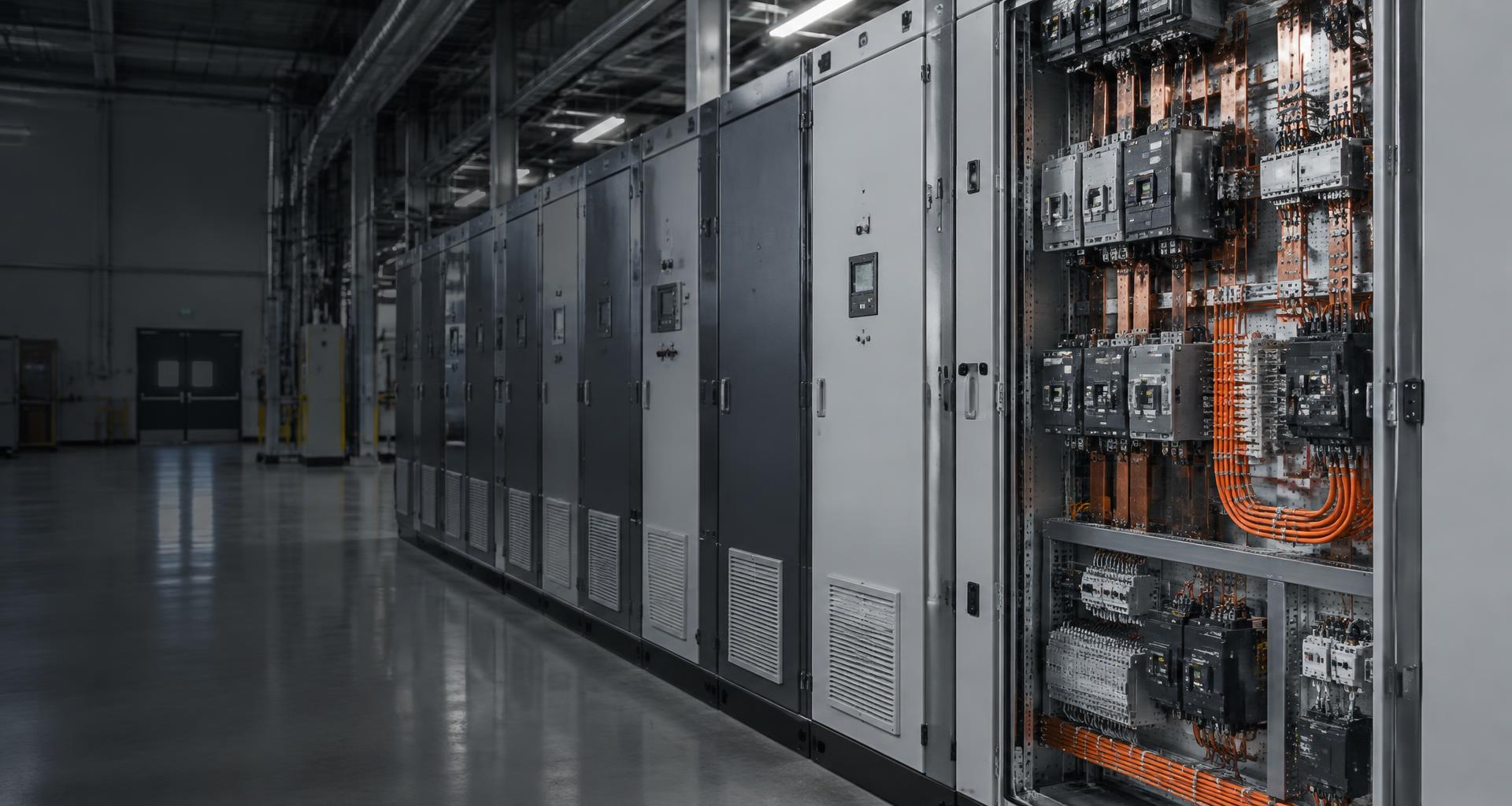 Illustrative industrial power and control cabinets