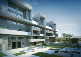 Architectural rendering of RIADA resort buildings